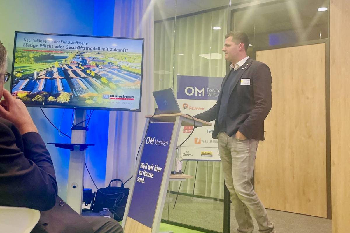 Unser Geschäftsführer Steffen Breitenstein beim OM Forum Wirtschaft.