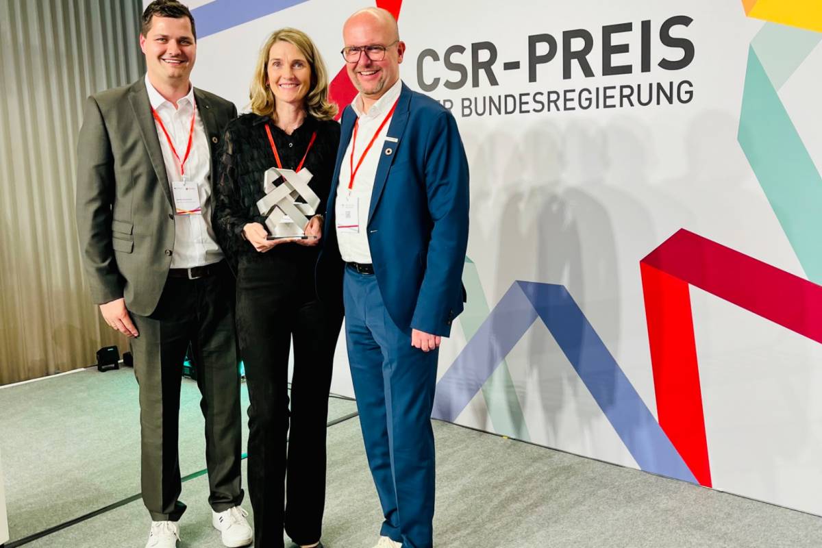 Wir sind mit dem CSR-Preis der Bundesregierung 2025 ausgezeichnet worden.