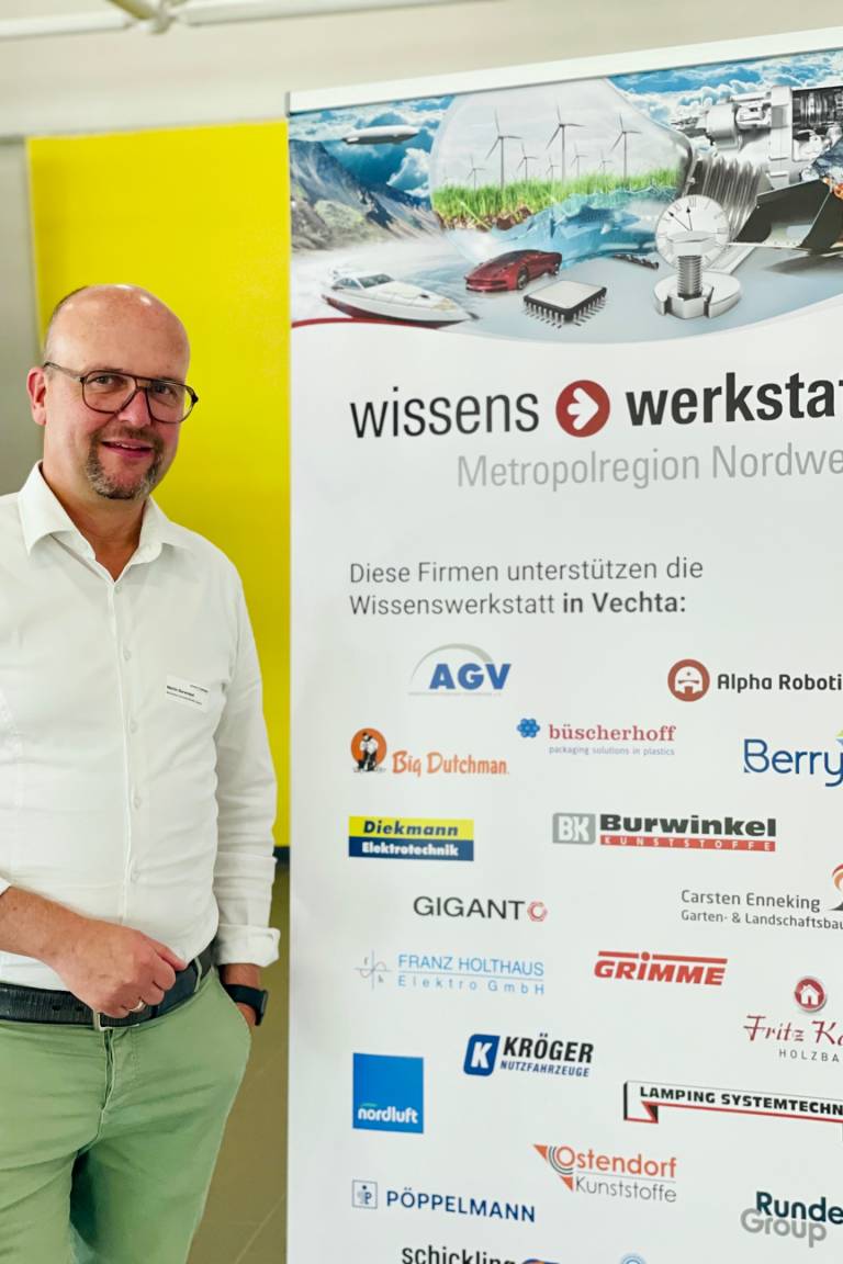 Wir waren bei der Eröffnung der Wissenswerkstatt in Vechta.