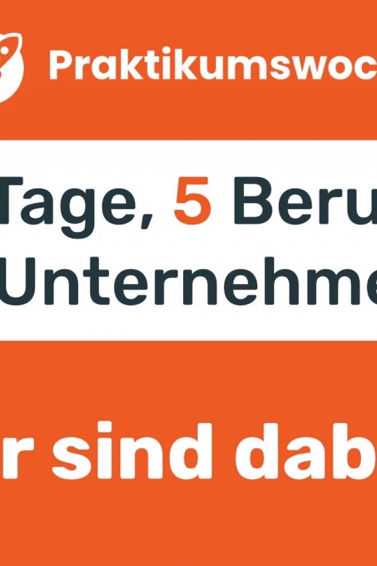 Wir sind bei der Praktikumswoche 2024 dabei.