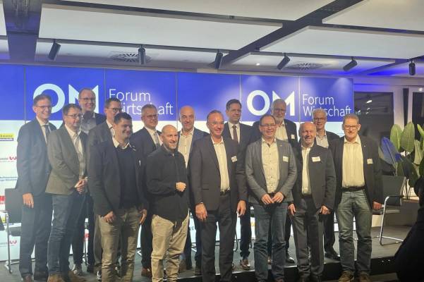 Unser Geschäftsführer Steffen Breitenstein beim OM Forum Wirtschaft.