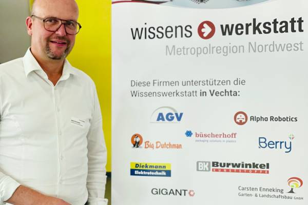 Wir waren bei der Eröffnung der Wissenswerkstatt in Vechta.